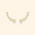 Brinco ear cuff com 5 perolas