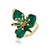 Anel Blossom Metalic Green