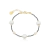 Pulseira De Hematitas Cinco Pérolas