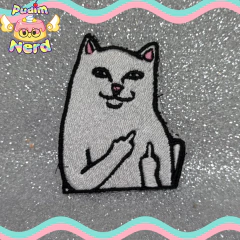 Patch aplique Gato meme dedo com termocolante - comprar online