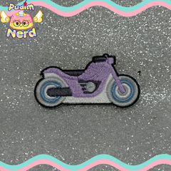 Patch aplique motoca roxa com termocolante - comprar online