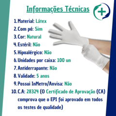 Luva Látex Com Pó - Talge - MedLuvas