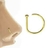 Piercing D-Ring Aço Cirúrgico - comprar online