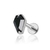 Piercing Labret Caixão Zircônia Preta em Titânio - comprar online