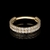 Piercing Argola Dupla Cravejada Titânio Slim