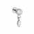 Piercing Labret com Pingente em Titânio