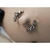 Piercing Mamilo Cluster 5 Pedras Titânio - comprar online