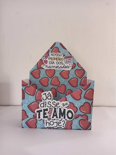 Caixa Envelope Dia dos Namorados 7 cm por 20