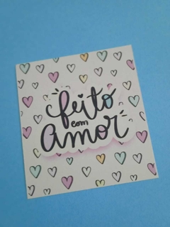 12 Mini Cartões de Agradecimento Cliente Mimo 7*8 cm - Dharma Personalizados
