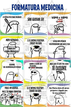 Tag de Drink FORMATURA MEDICINA Alegres Festa Meme Drink - Dharma Personalizados