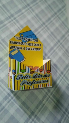 Caixa MINI Envelope 1 sabonete mimo Dia dos Professores - Dharma Personalizados