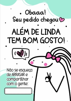20 Mini Cartões de Agradecimento Cliente Mimo 6*8 cm - loja online