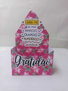 Imagem do Caixa Envelope Gratidão Frases 7 cm por 15