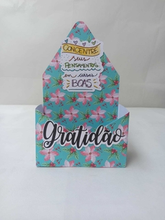 Caixa Envelope Gratidão Frases 7 cm por 15 - loja online