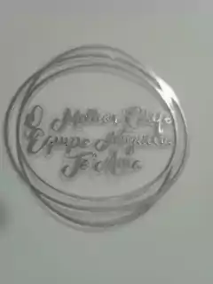 Topo de Bolo Circular com Frase - comprar online