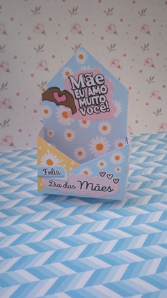Caixa Mini Envelope Dia das Mães- Unidade - Cabem Doces ou 1 sabonete - Dharma Personalizados