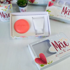 caixa para dia das mães para sabonete e creme de mãos