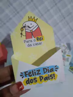 Caixa Mini Envelope Dos Pais- Unidade - Cabem Doces ou 1 sabonete - Bento Flock - Dharma Personalizados