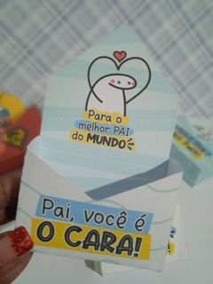 Caixa Mini Envelope Dos Pais- Unidade - Cabem Doces ou 1 sabonete - Bento Flock - loja online