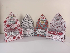 Caixa Envelope Dia dos Namorados 7 cm por 15 cm - loja online