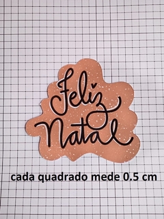 7 Tags Feliz Natal Hohoho NÃO ADESIVAS