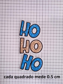 7 Tags Feliz Natal Hohoho NÃO ADESIVAS - Dharma Personalizados