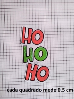 7 Tags Feliz Natal Hohoho NÃO ADESIVAS - loja online