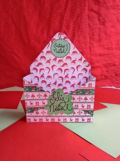 Caixa Envelope Natal Grande - 7 cm por 20 - Unisex - Dharma Personalizados