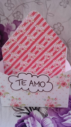 Caixa Envelope Red Love 7 cm por 20 - Dharma Personalizados