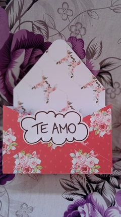Caixa Envelope Red Love 7 cm por 20 - Dharma Personalizados