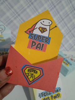 Caixa Mini Envelope Dos Pais- Unidade - Cabem Doces ou 1 sabonete - Bento Flock - comprar online