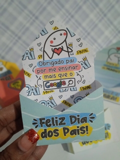 Caixa Mini Envelope Dos Pais- Unidade - Cabem Doces ou 1 sabonete - Bento Flock na internet