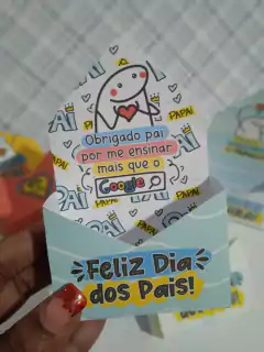 Caixa Mini Envelope Dos Pais- Unidade - Cabem Doces ou 1 sabonete - Bento Flock na internet