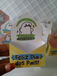 Caixa Mini Envelope Dos Pais- Unidade - Cabem Doces ou 1 sabonete - Bento Flock Frases