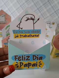 Caixa Mini Envelope Dos Pais- Unidade - Cabem Doces ou 1 sabonete - Bento Flock Frases - comprar online