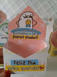 Caixa Mini Envelope Dos Pais- Unidade - Cabem Doces ou 1 sabonete - Bento Flock Frases na internet