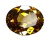 Yellow sapphire canary 08mmx10mm oval cut