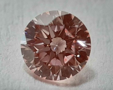 Diamante. Pink Rosa, Brilhante 3.0mm 0.10cts