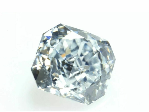 Diamante, Azul Claro Retangular Radiante 6.31MMX 5.66MM, 1.10CTS - Quilates