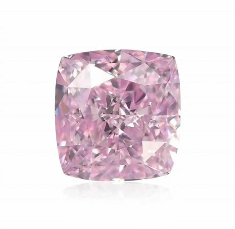Diamante Natural 0.30 CT’s Rosa / Pink Cushion Cut VVS1