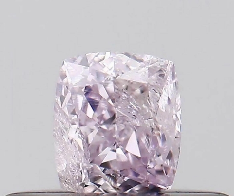 Diamante Natural 0.25cts Cushion Rosa / Fancy Light Purplish Pink