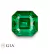 Emerald, Asscher Cut, 3.87 CTs - Carats, Zambia.