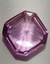 SAFIRA ASSCHER ROSA / ROSE 10mmx10mm CORINDON