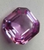 Imagem do SAFIRA ASSCHER ROSA / ROSE 10mmx10mm CORINDON
