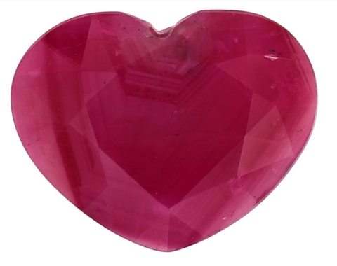 Heart-Shaped Ruby, 9.11 x 11.49MM, 4.30Cts - Carats