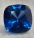 Spinel, Cushion Cut 08mm x 08mm, Sapphire Blue