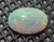 Opal – White Multicolor, Cabochon Cut, 7mm x 9mm - buy online