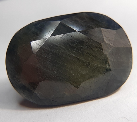 Green Sapphire, Oval Faceted – 19mm x 13mm