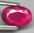Natural Ruby, Untreated, Faceted Oval Tanzania