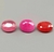 Set of 3 Natural Rubies – Elegance in Vibrant Colors, Oval Faceted - online store